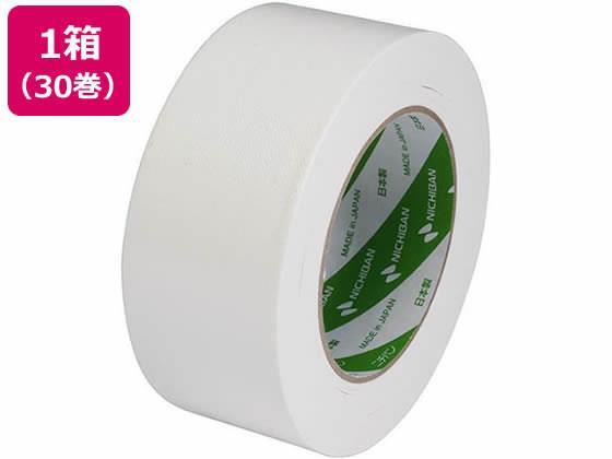 ニチバン 布粘着テープ 50mm×25m 白 30巻[代引不可]【仕入先直送品Ａ】