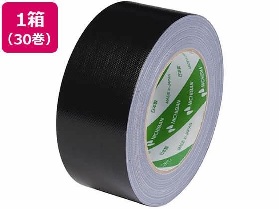 ニチバン 布粘着テープ 50mm×25m 黒 30巻[代引不可]【仕入先直送品Ａ】