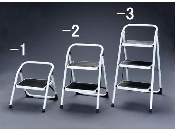 エスコ 踏台 スチール製 0.48m 2段[代引不可]【仕入先直送品Ａ】