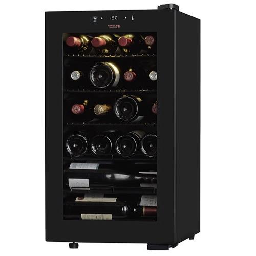 【設置】さくら製作所 SB22 ブラック ZERO CLASS Smart ワインセラー 55L 22本収納 右開き