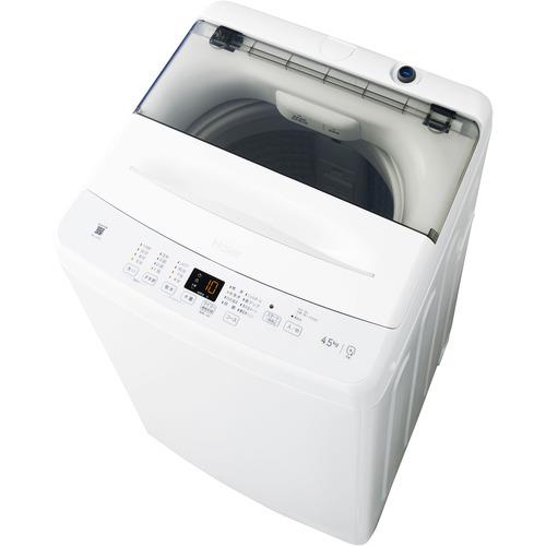 【設置】ハイアール(Haier) JW-U45B-W ホワイト 全自動洗濯機 上開き 洗濯4.5kg