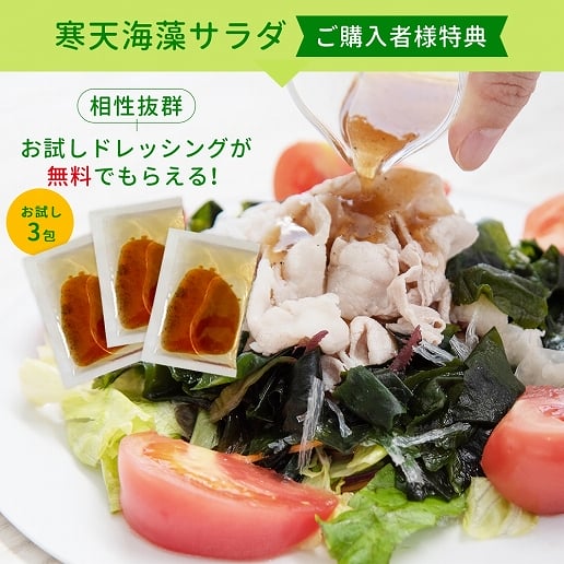 寒天海藻サラダ260g(チョレギサラダの塩だれドレッシング 3包付き)