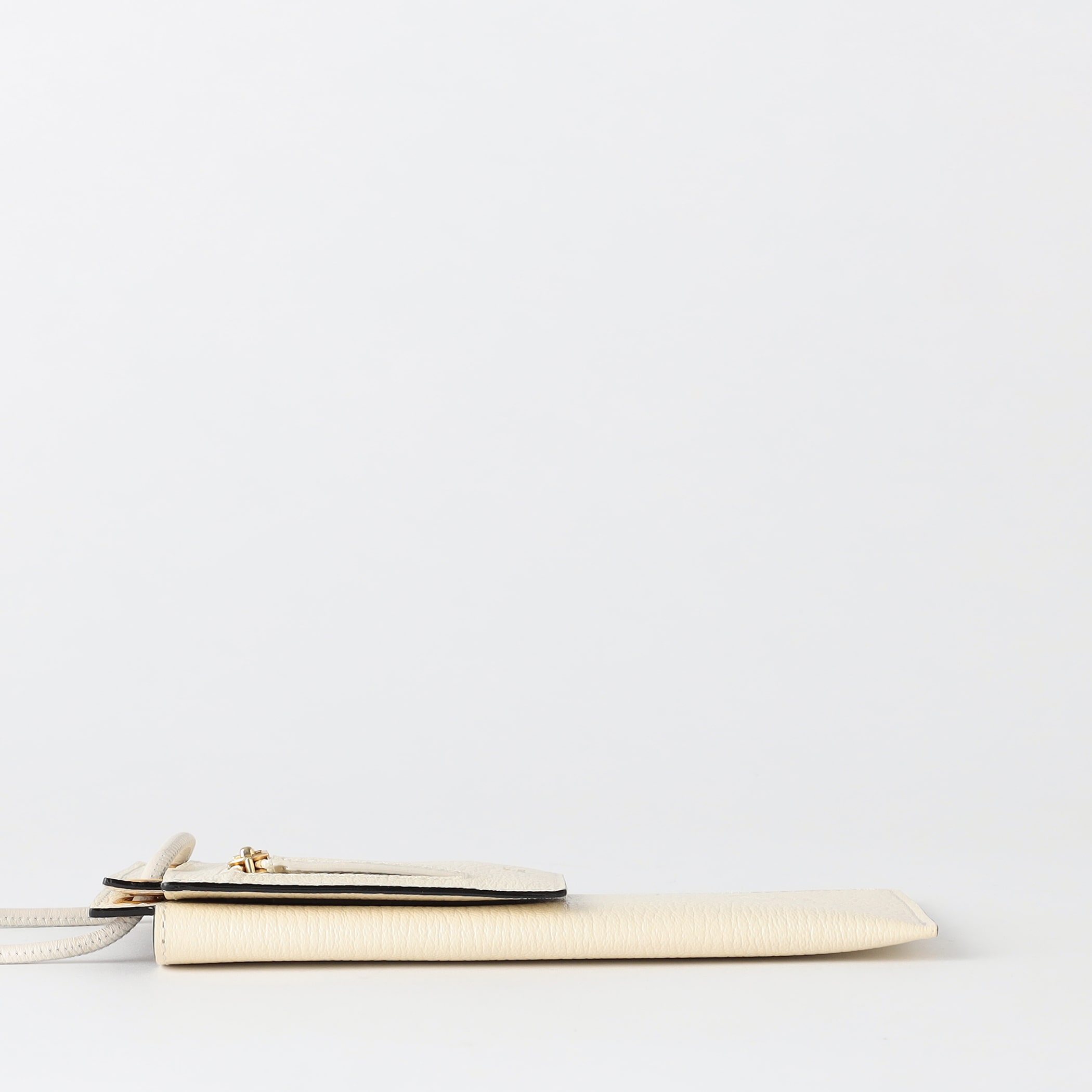 ラルコバレーノ】スマートWショルダーウォレット WHITE*GRAY(WHITE 