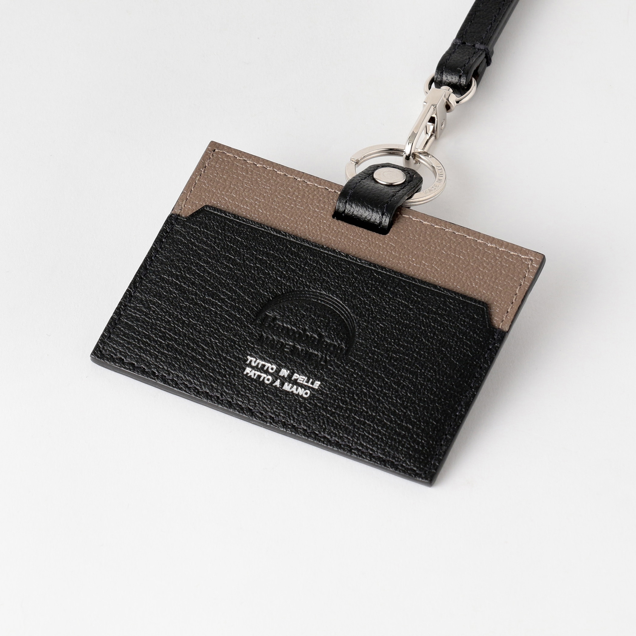 【ラルコバレーノ】IDケース BLACK*GRAY