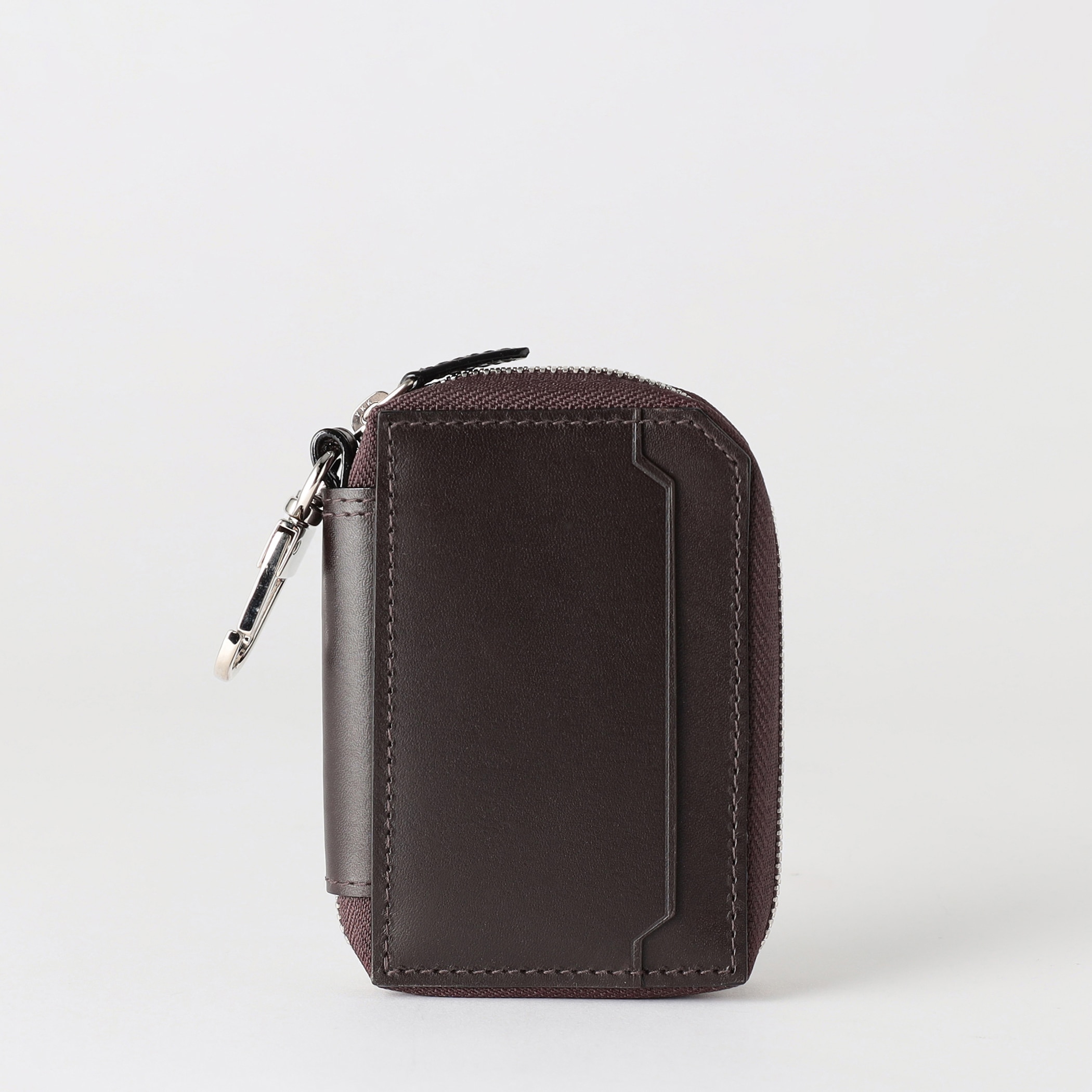 【ラルコバレーノ】フレンチカーフ スマートWキーケース D.BROWN