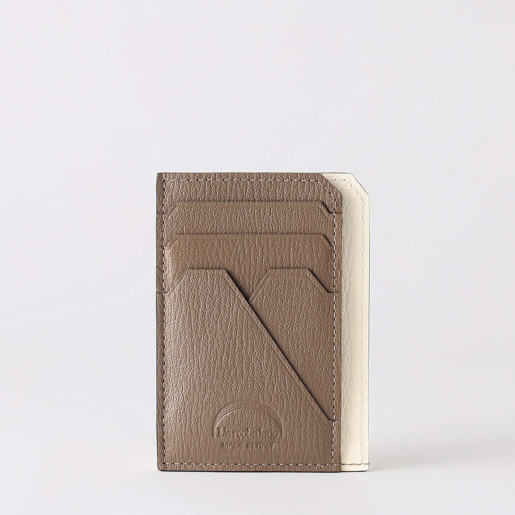 【ラルコバレーノ】スマートミニウォレット WHITE*GRAY