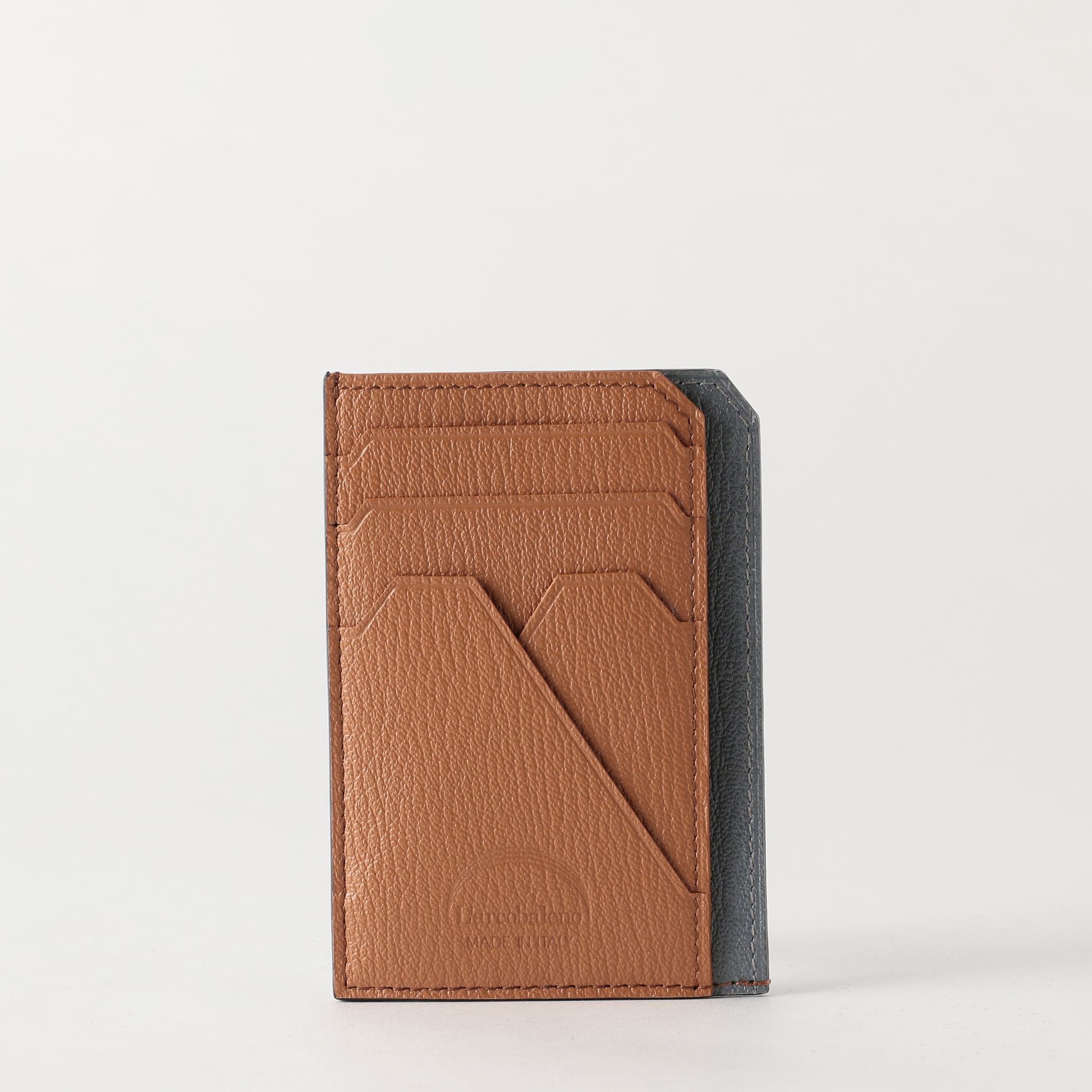 【ラルコバレーノ】スマートミニウォレット CHARCOAL GRAY*CARAMELLO