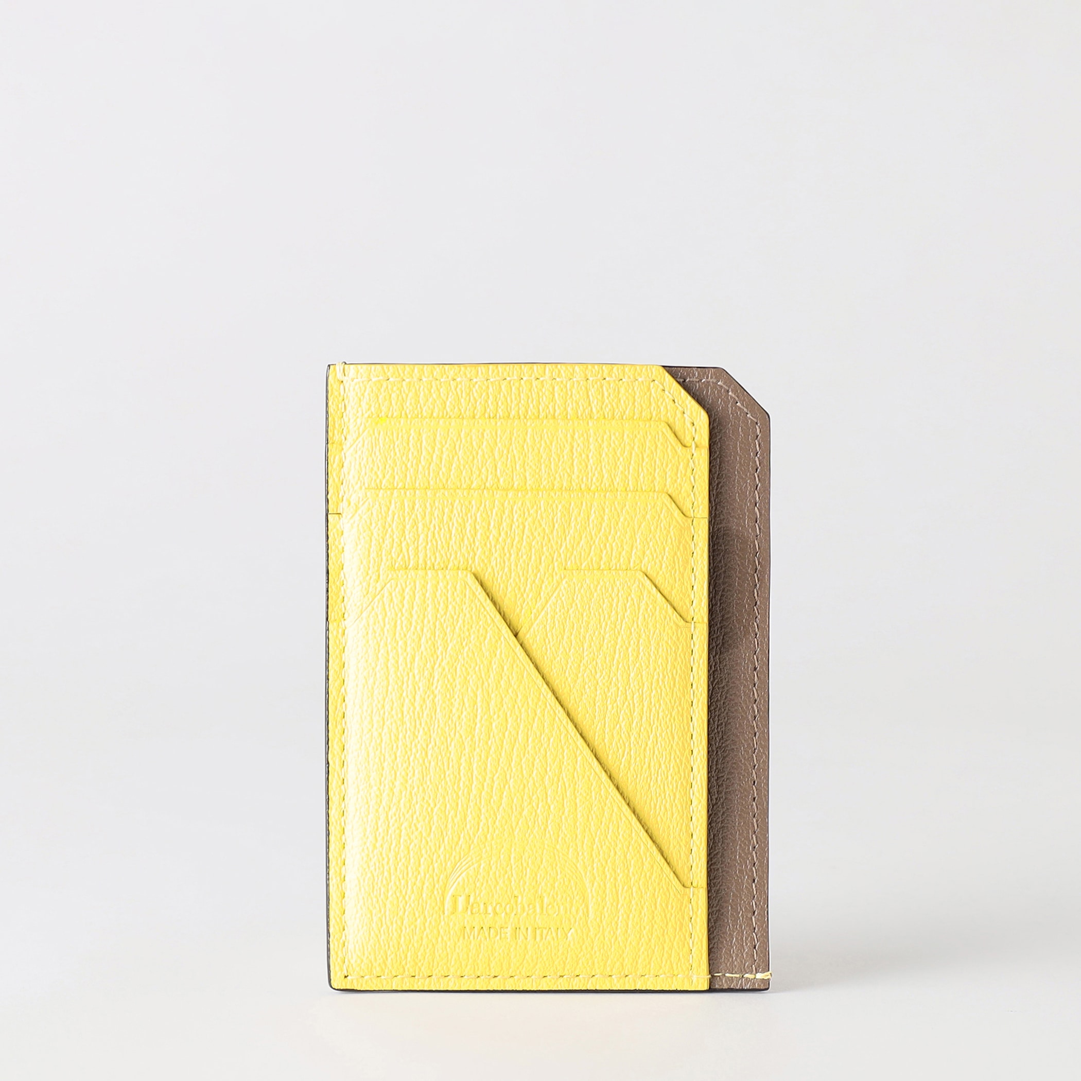 【ラルコバレーノ】スマートミニウォレット GRAY*YELLOW