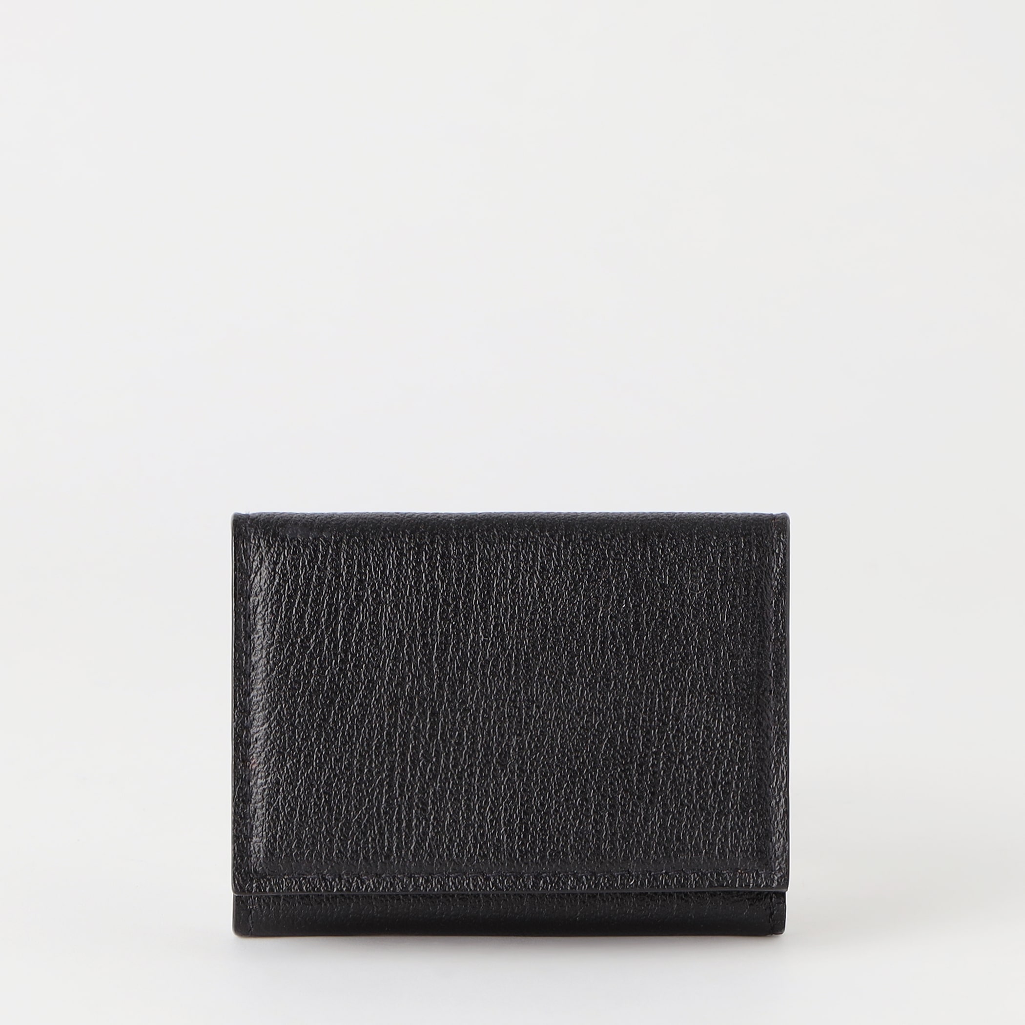 【ラルコバレーノ】三つ折りミニウォレット BLACK*GRAY