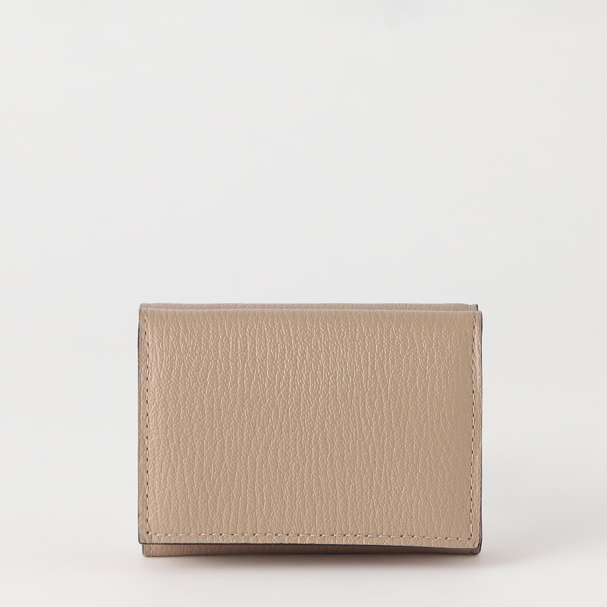 【ラルコバレーノ】三つ折りミニウォレット BEIGE*PINK