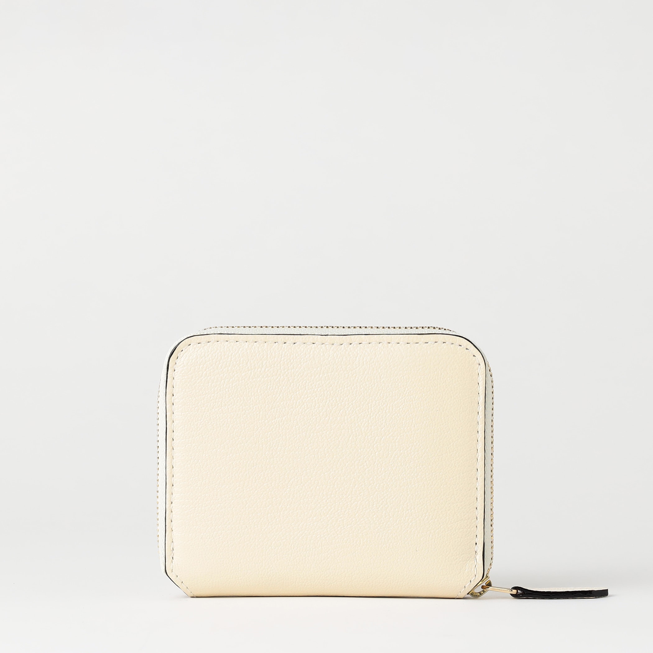 【ラルコバレーノ】ラウンドジップミニウォレット WHITE*GRAY