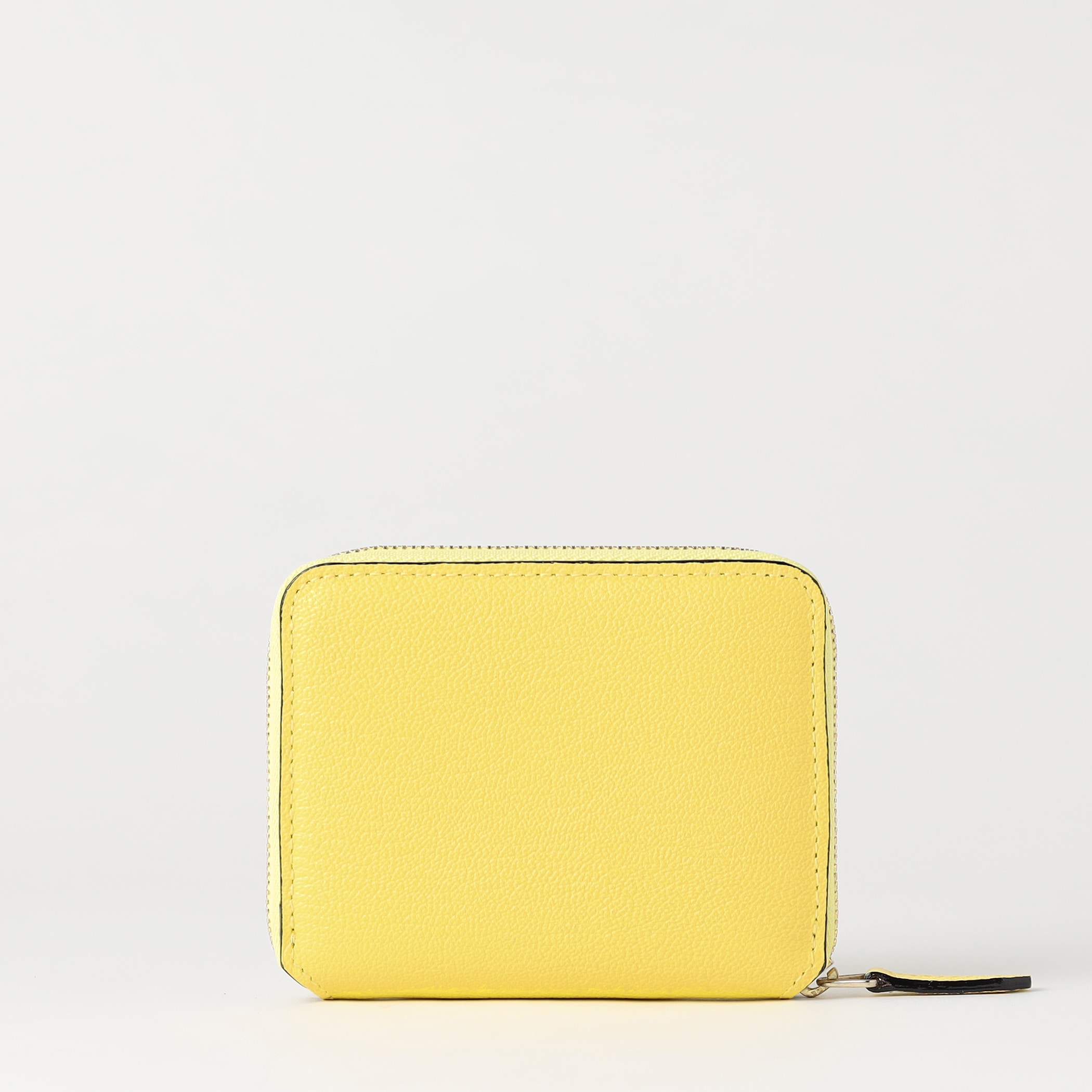 【ラルコバレーノ】ラウンドジップミニウォレット YELLOW*GRAY