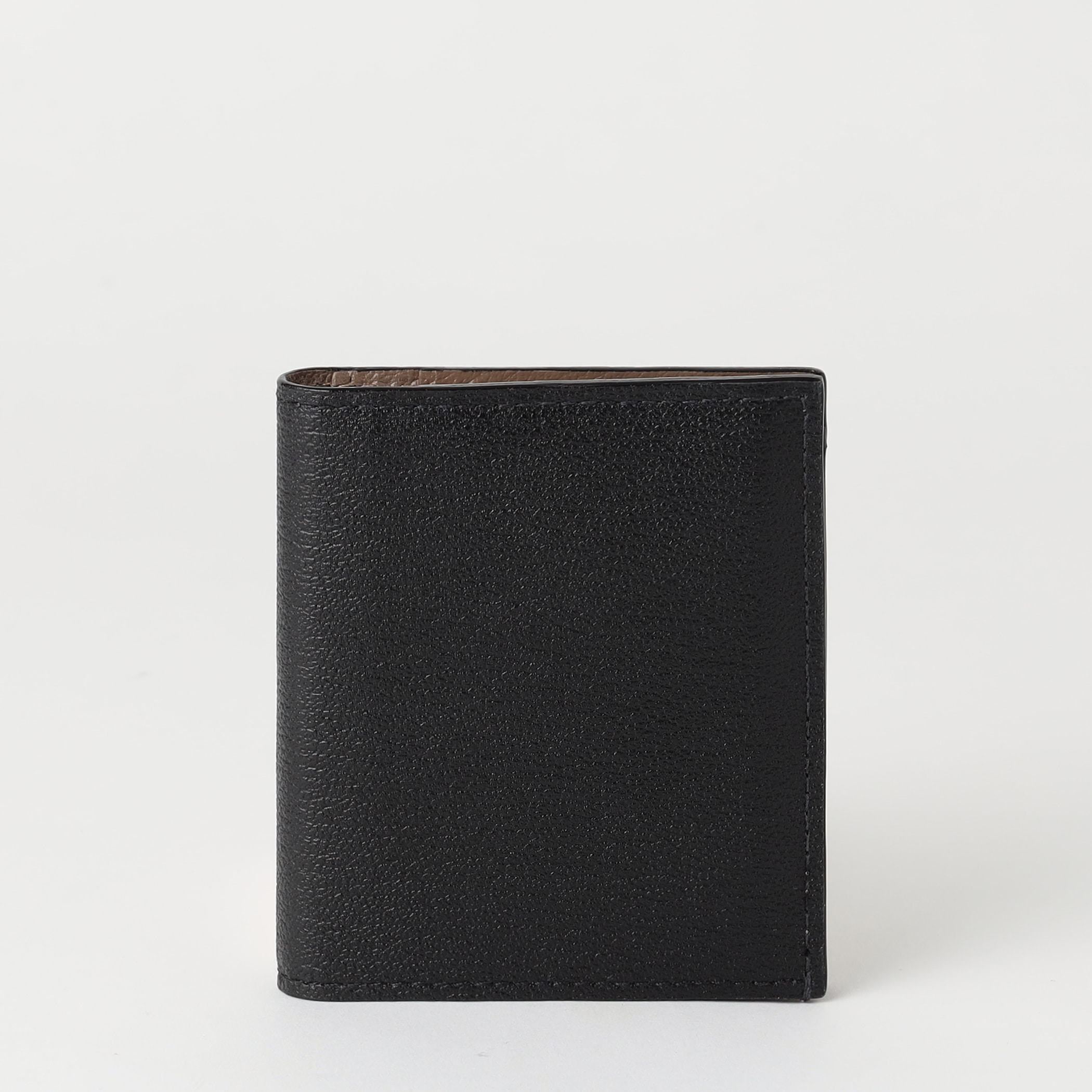 【ラルコバレーノ】スナップタイプ二つ折りミニウォレット BLACK*GRAY