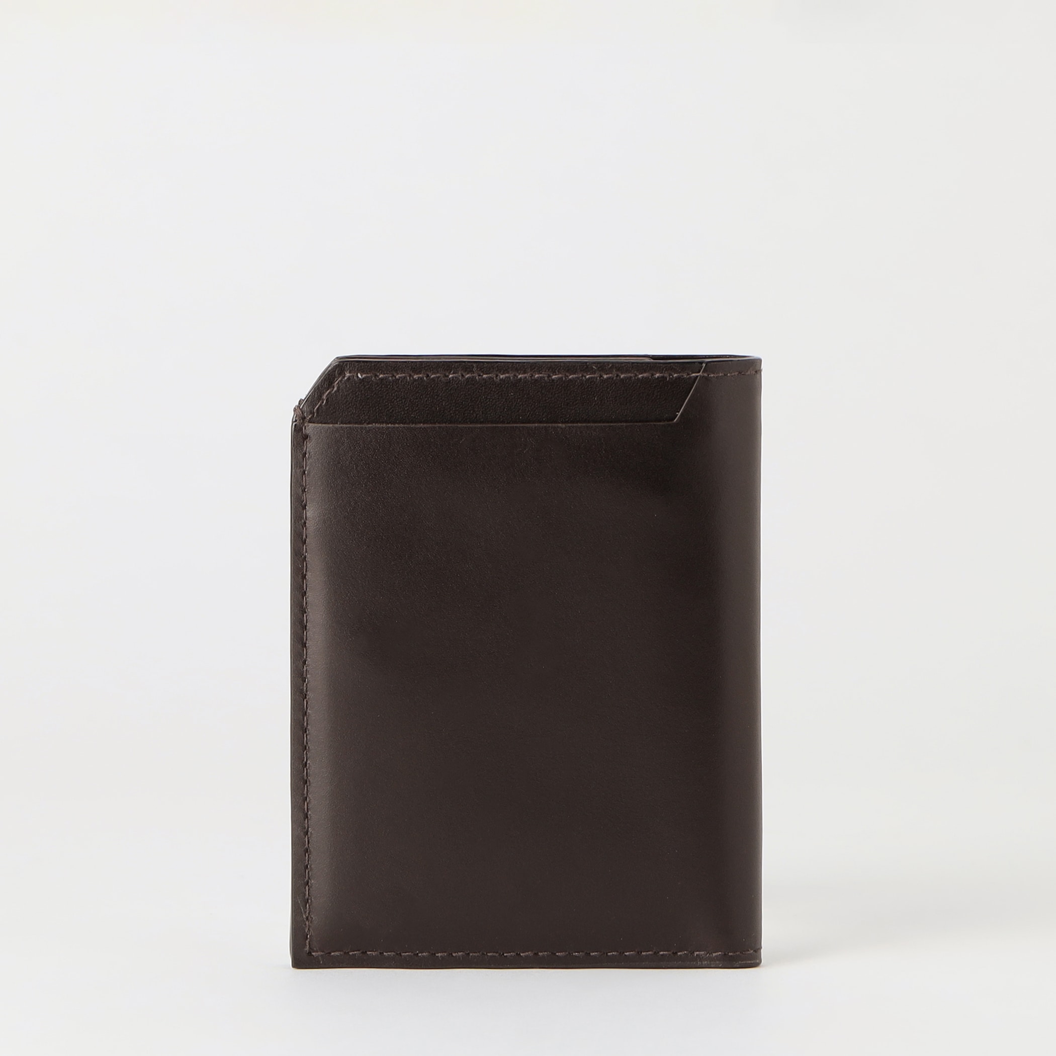 【ラルコバレーノ】フレンチカーフ スマートカードウォレット D.BROWN