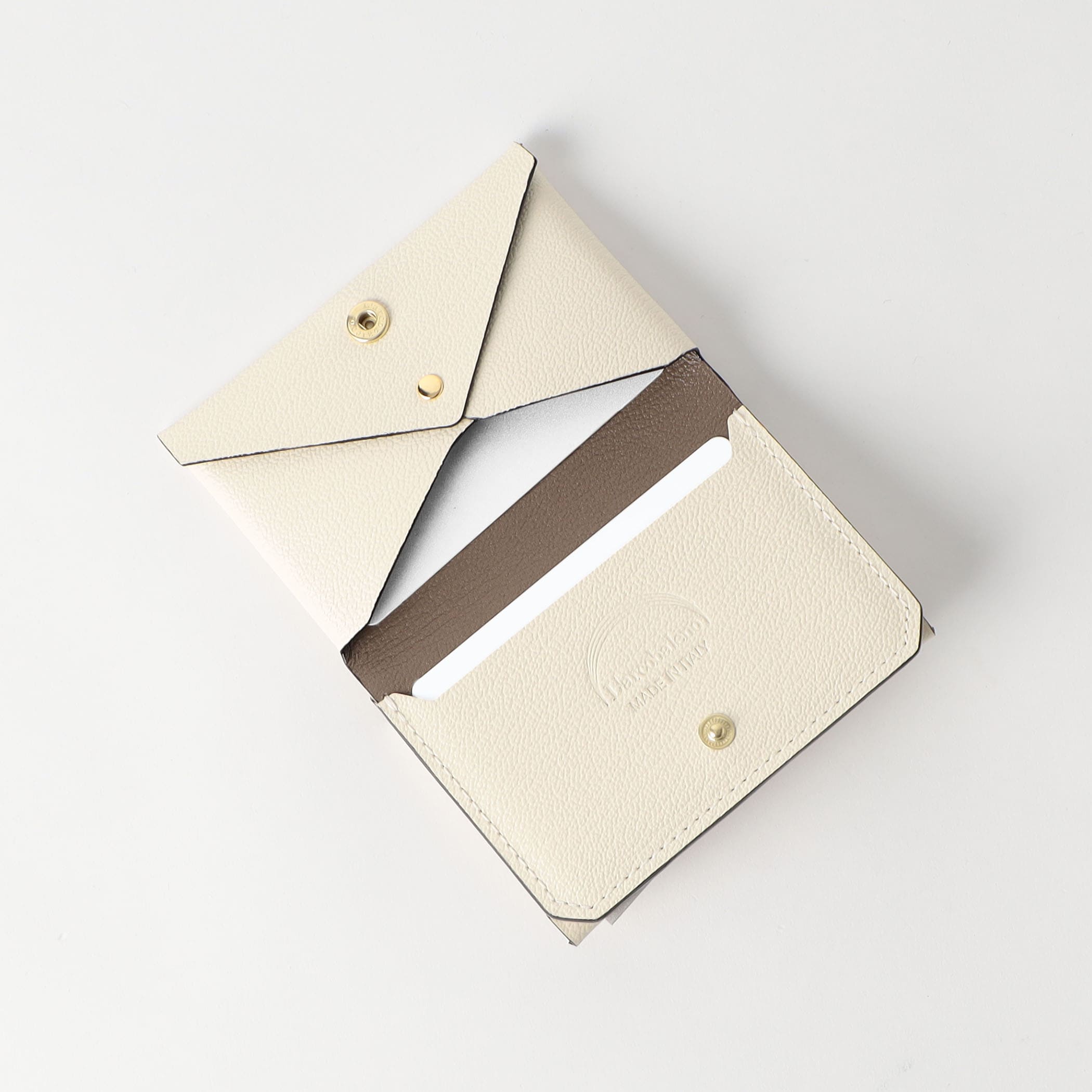 【ラルコバレーノ】 フォールディカードケース  WHITE*GRAY