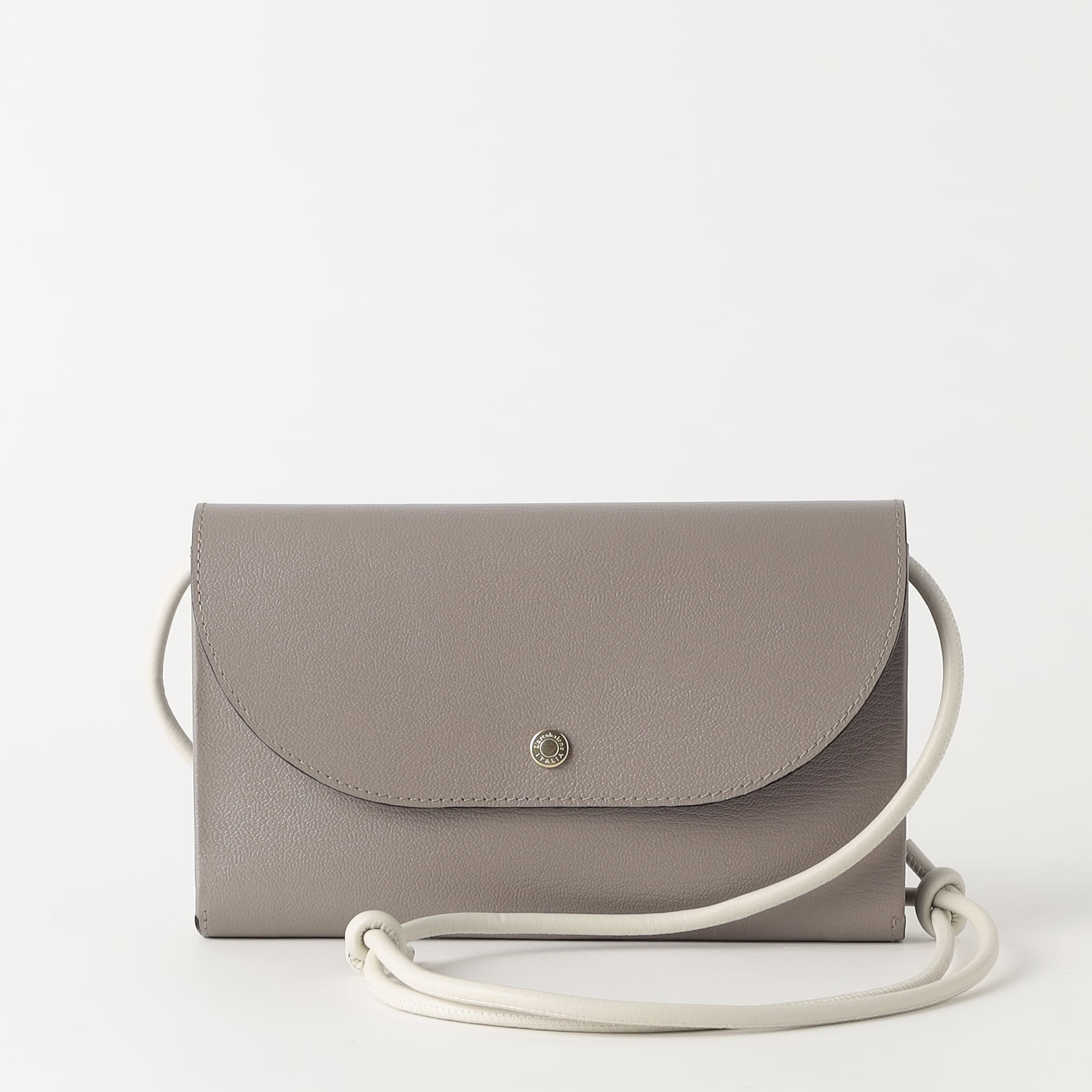 【ラルコバレーノ】フラップショルダー＆クラッチバッグ TORTORA*MINT GREEN