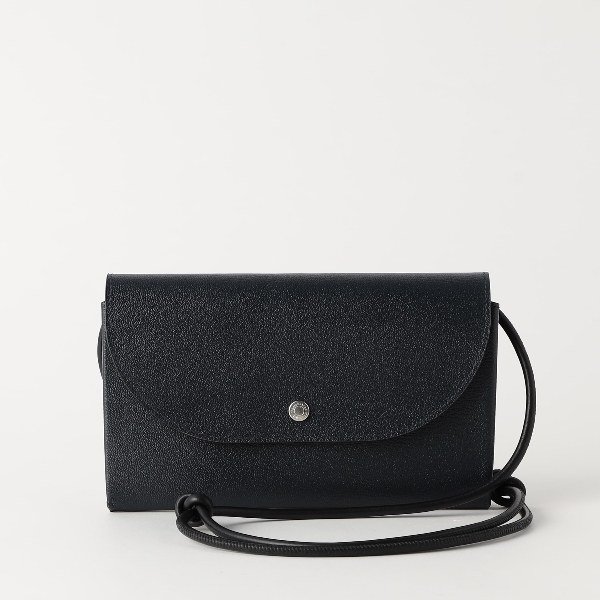 【ラルコバレーノ】フラップショルダー＆クラッチバッグ NAVY*WHITE