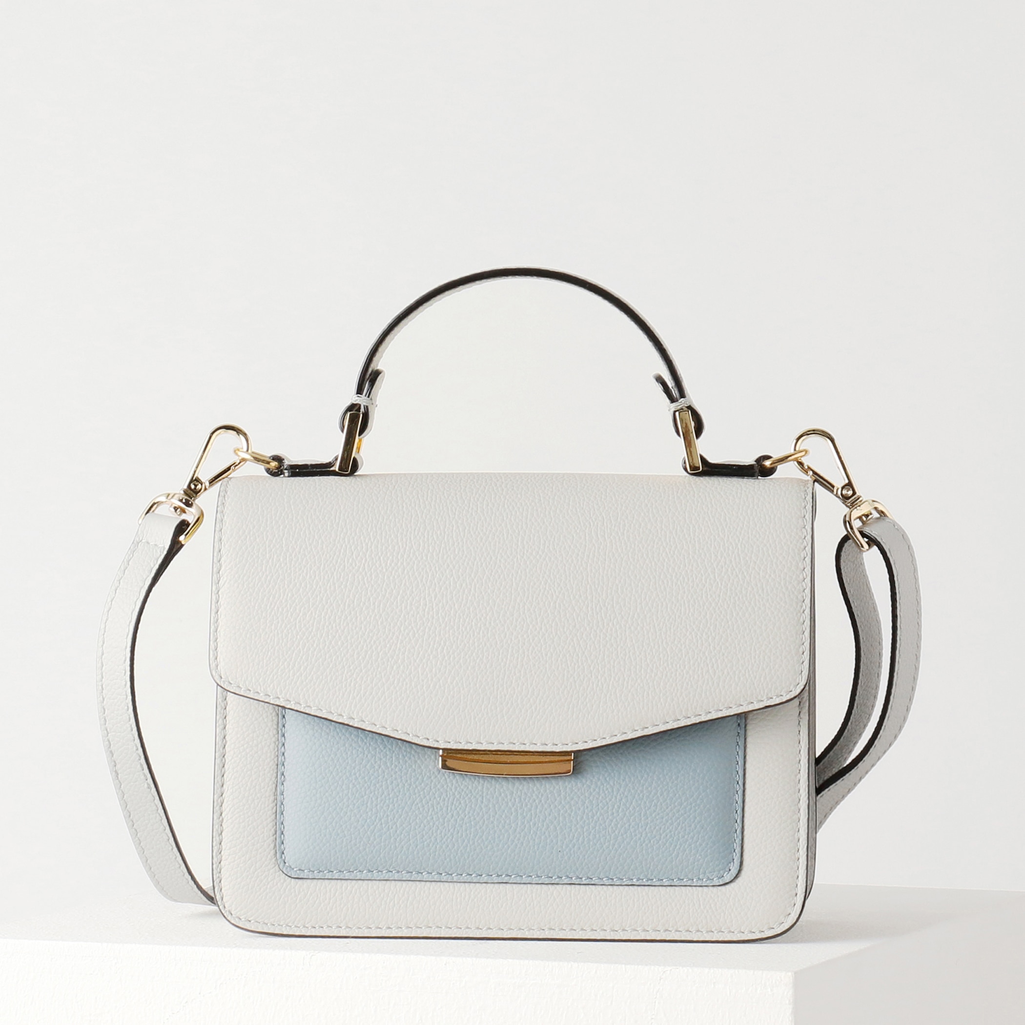 【ラルコバレーノ】Simona バッグ Lt.GRAY*GRAYISH BLUE