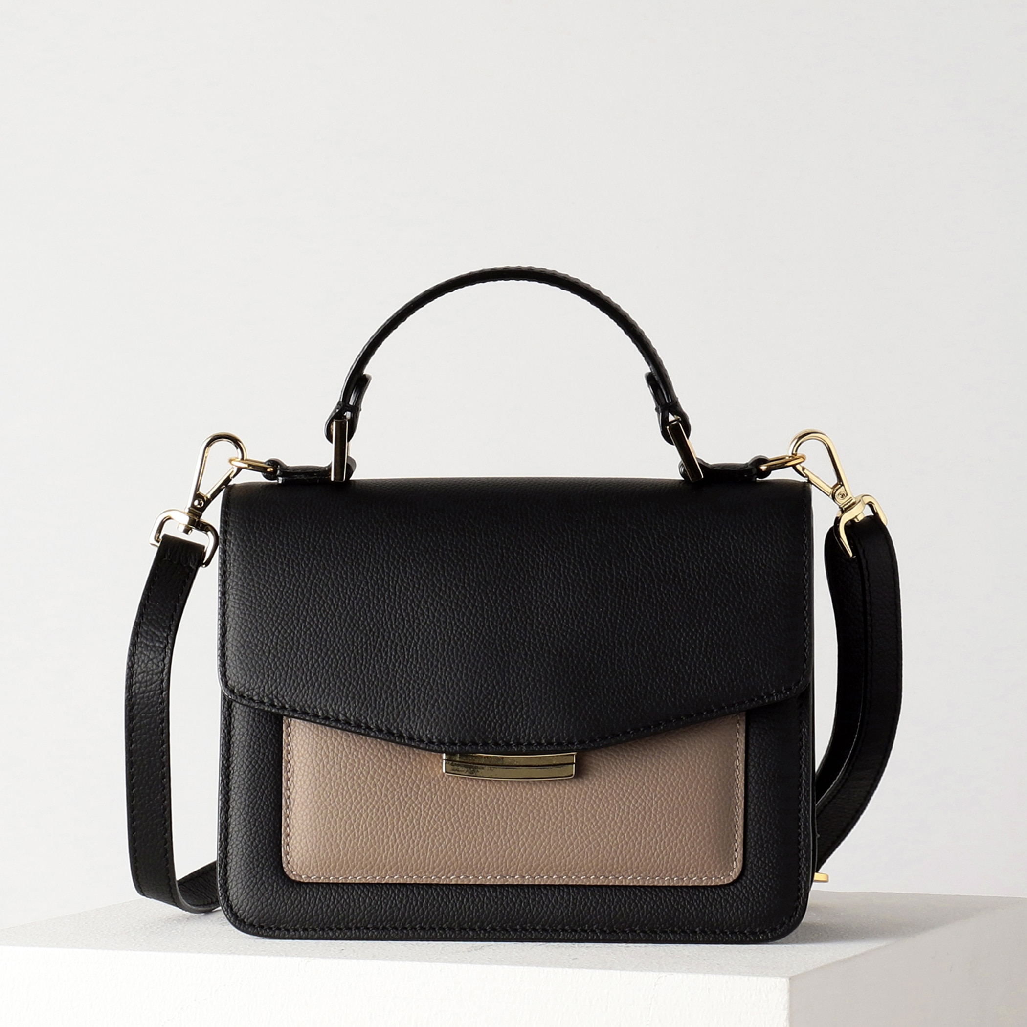 【ラルコバレーノ】Simona バッグ BLACK*TORTORA