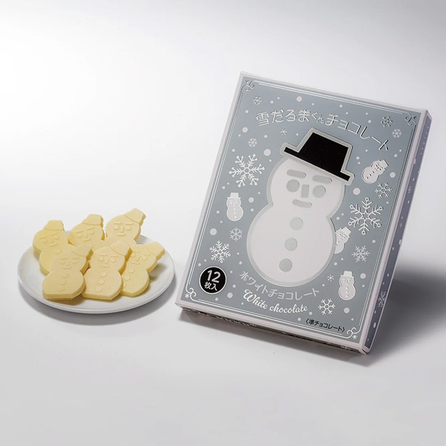 石屋製菓 雪だるまくんチョコレート ホワイト 12枚入り