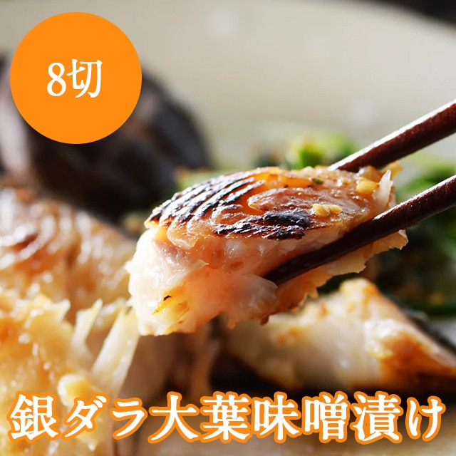 【産直品】銀ダラ大葉味噌漬け　8切入 ※産直品のため他商品との同梱不可、沖縄・離島への配送不可