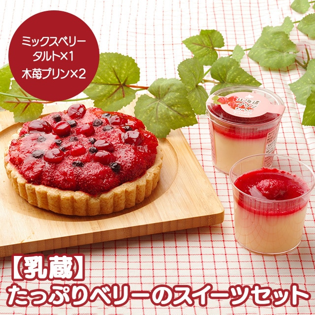 【産直品】江戸屋 乳蔵 たっぷりベリーのスイーツセット ※産直品のため他商品との同梱不可、沖縄・離島への配送不可　12/30～1/9の日付指定不可