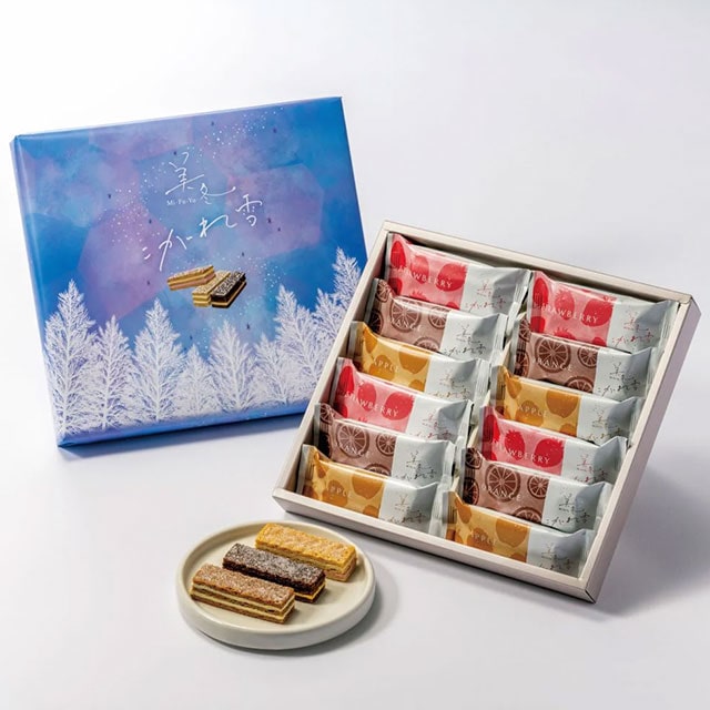 石屋製菓 美冬 こがれ雪（いちご、オレンジ、アップル）12個入り