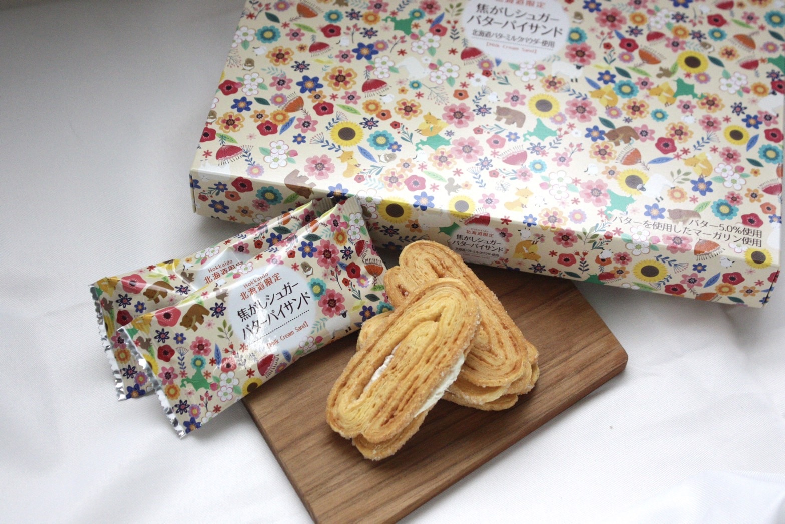 北海道限定 焦がしシュガーバターパイサンド　10個入