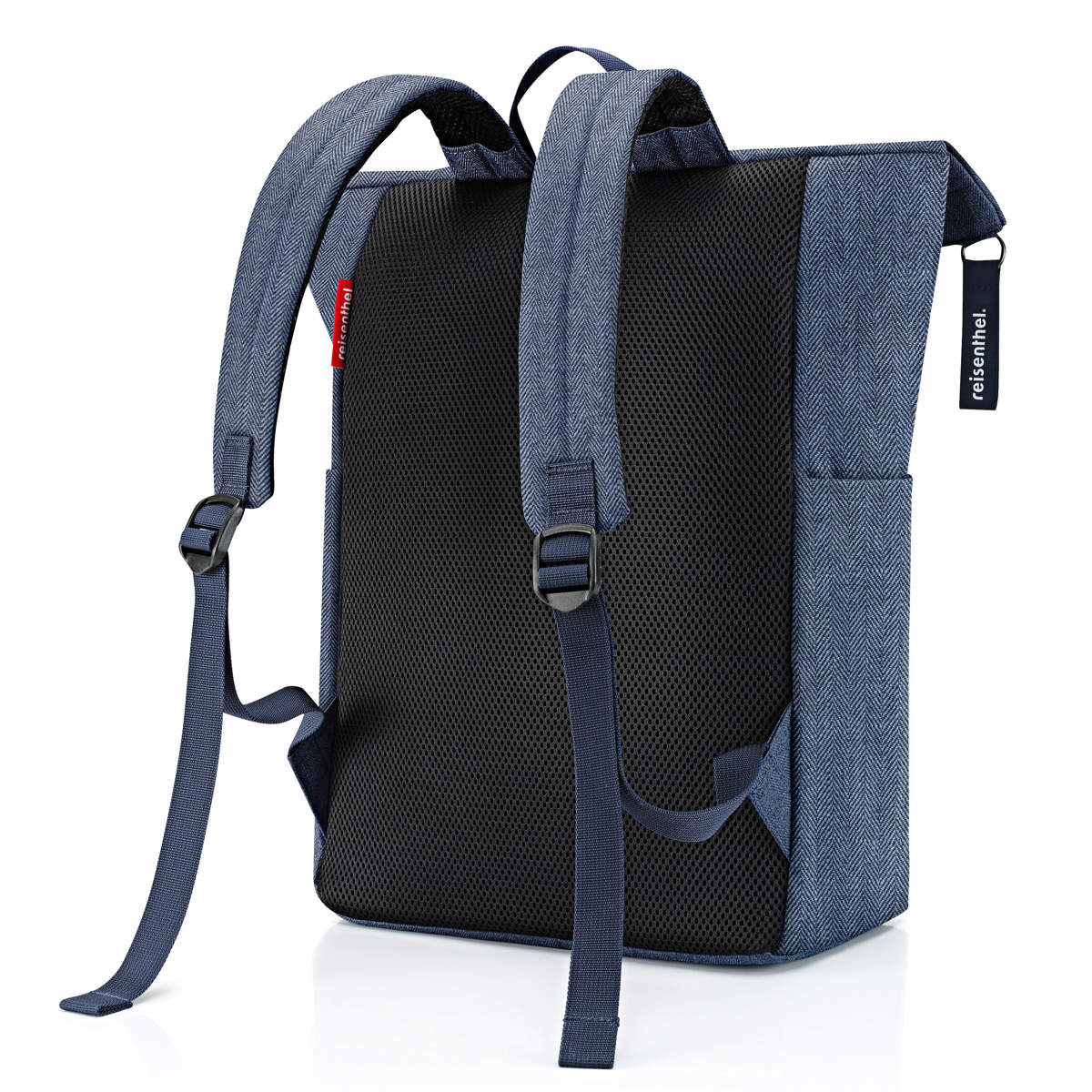 【アウトレット】 リュック reisenthel ライゼンタール ROLLTOP BACKPACK ( ロールトップ バックパック リュックサック レディース メンズ バッグ 大容量 通勤 通学 大人 ノートパソコン タブレット PC 収納 おしゃれ ) 【HERRINGBONEDARKBLUE】 HERRINGBONEDARKBLUE