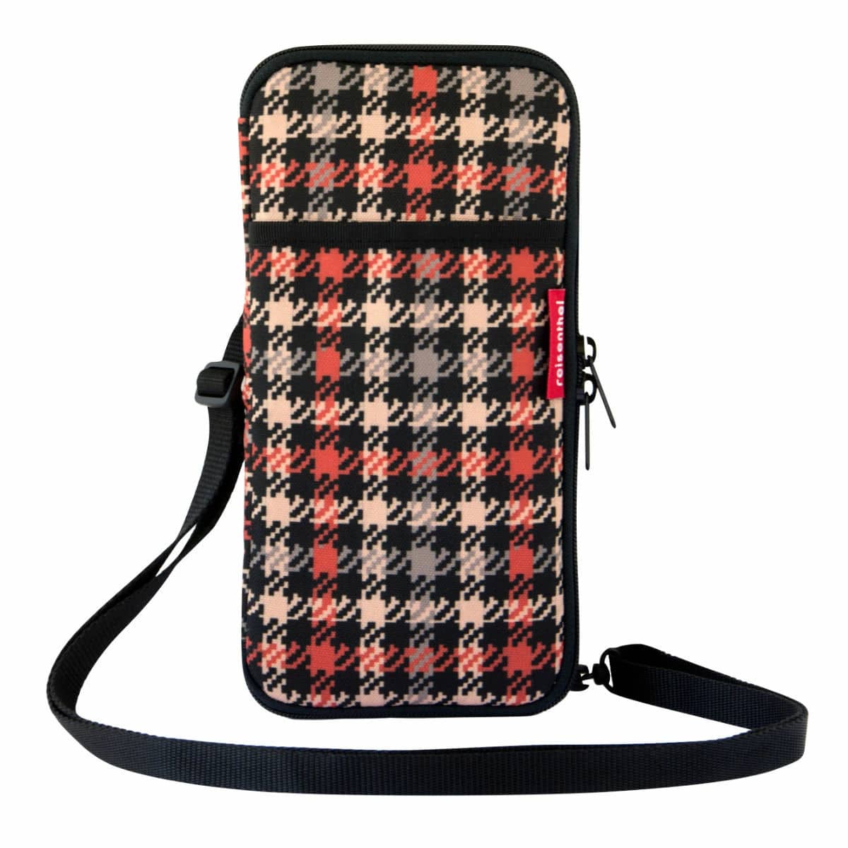 【アウトレット】 ポーチ reisenthel ライゼンタール TOURIST POUCH 2 ( セキュリティポーチ 旅行 パスポートケース トラベル用品 首下げ 貴重品 チケット カード 空港 遊園地 縦 横 肩掛け ショルダー ポケット付き ) 【GLENCHECKRED】 GLENCHECKRED