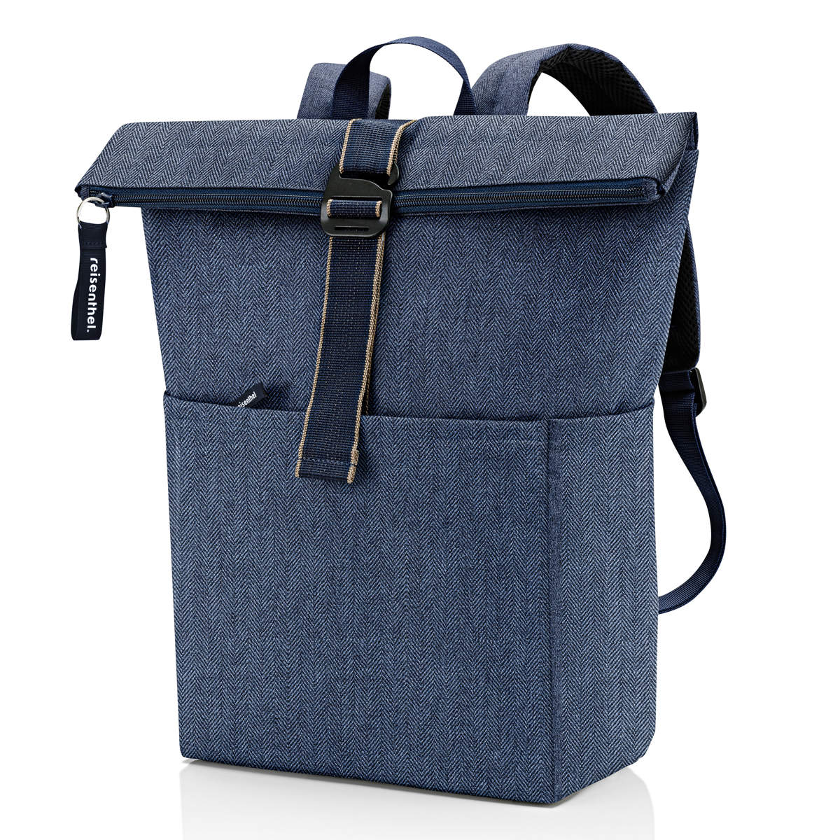 【アウトレット】 リュック reisenthel ライゼンタール ROLLTOP BACKPACK ( ロールトップ バックパック リュックサック レディース メンズ バッグ 大容量 通勤 通学 大人 ノートパソコン タブレット PC 収納 おしゃれ ) 【HERRINGBONEDARKBLUE】 HERRINGBONEDARKBLUE