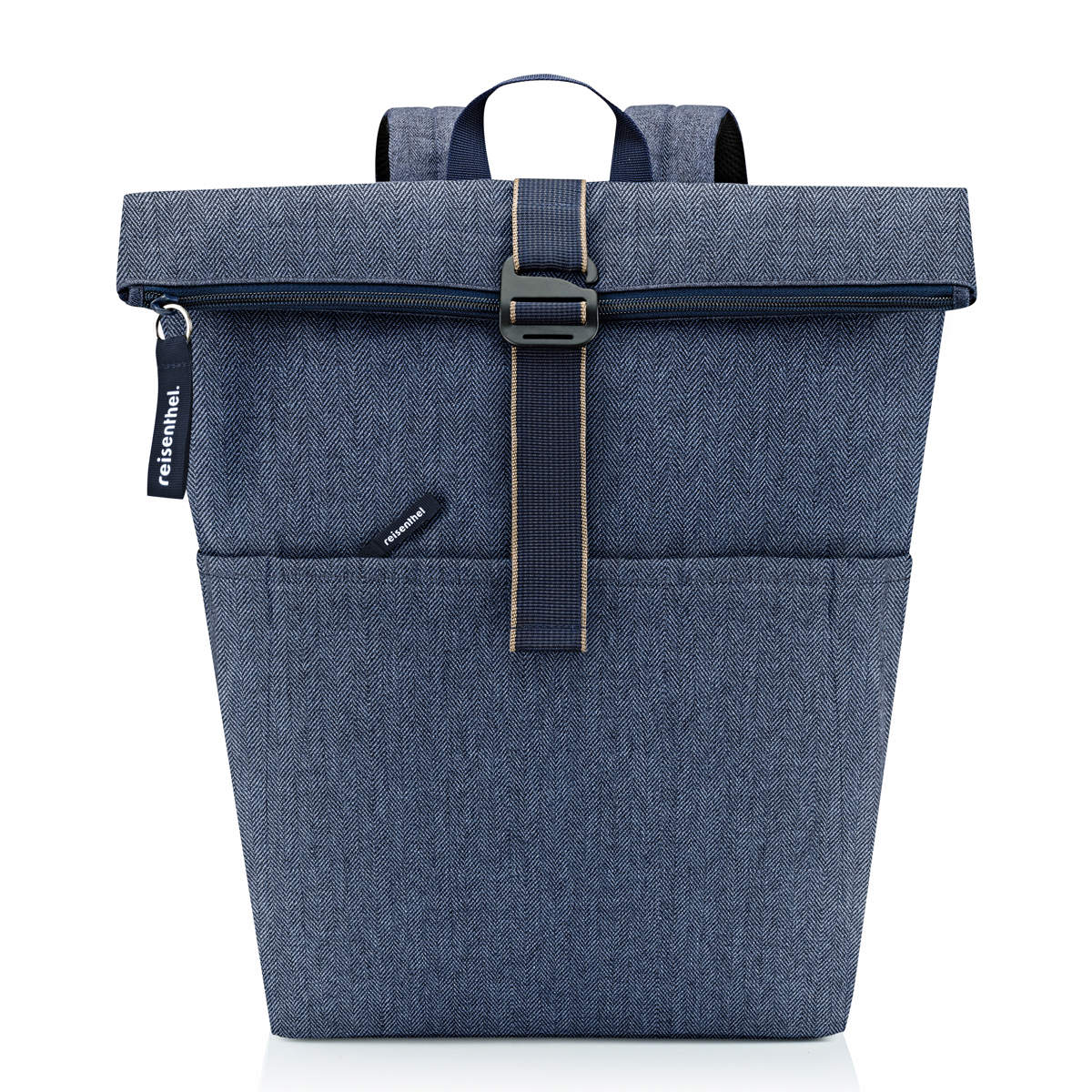 【アウトレット】 リュック reisenthel ライゼンタール ROLLTOP BACKPACK ( ロールトップ バックパック リュックサック レディース メンズ バッグ 大容量 通勤 通学 大人 ノートパソコン タブレット PC 収納 おしゃれ ) 【HERRINGBONEDARKBLUE】 HERRINGBONEDARKBLUE