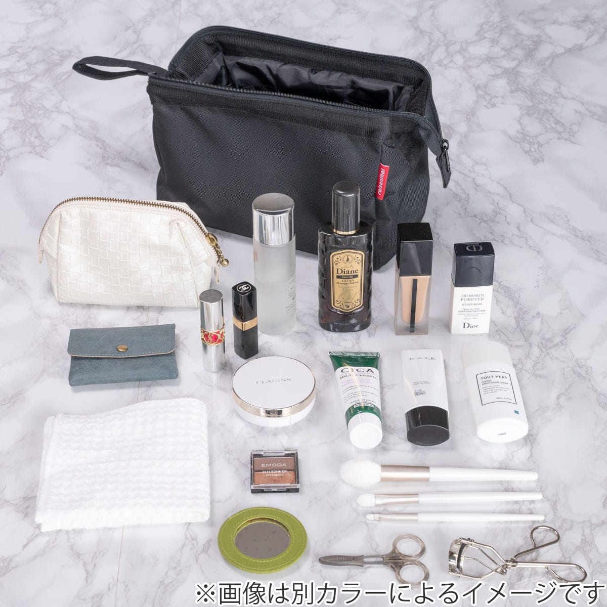 【アウトレット】ポーチ 旅行用 大容量 reisenthel TRAVELCOSMETIC TWIST ( ライゼンタール メイクポーチ コスメポーチ トラベルポーチ 持ち運び 収納 仕切り 持ち手付き メイク道具 洗面道具 バッグインバッグ おしゃれ 自立 ) 【LEOMACCHIATO】 LEOMACCHIATO