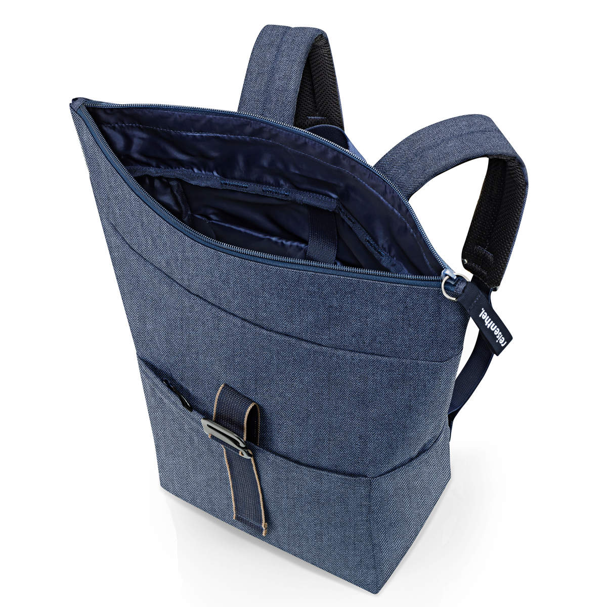 【アウトレット】 リュック reisenthel ライゼンタール ROLLTOP BACKPACK ( ロールトップ バックパック リュックサック レディース メンズ バッグ 大容量 通勤 通学 大人 ノートパソコン タブレット PC 収納 おしゃれ ) 【HERRINGBONEDARKBLUE】 HERRINGBONEDARKBLUE