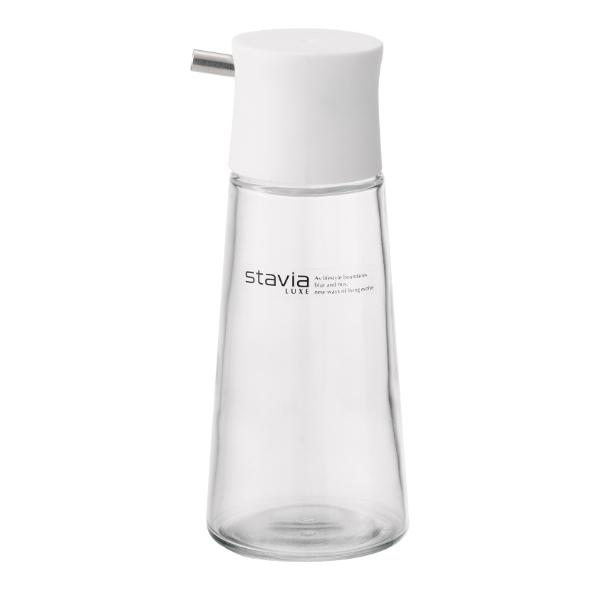 醤油差し M 140ml スタビアリュクス 調味料入れ ( 140 ミリリットル しょうゆ差し 調味料ボトル 調味料容器 しょうゆ入れ 醤油入れ ショウユ ガラスボトル 容器 ボトル ) 【ホワイト】 ホワイト