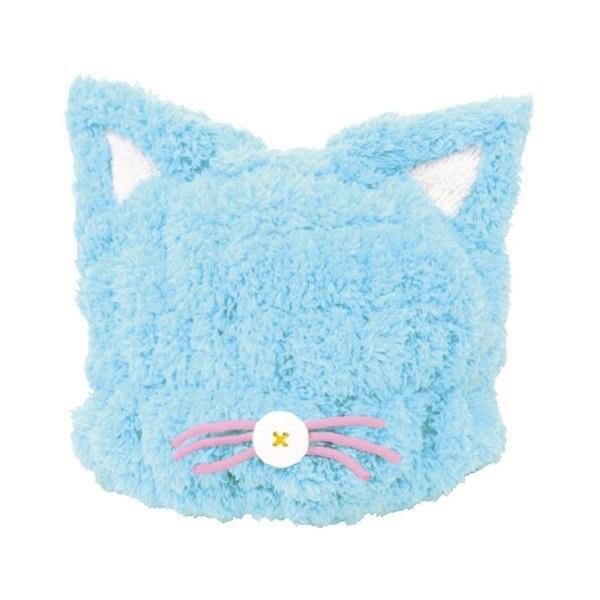 MARNA マーナ ヘアキャップ ドライキャップキッズ ねこみみ ( ドライキャップ ヘアドライタオル ヘアターバン ドライタオル 吸水タオル バスグッズ 風呂用品 お風呂グッズ バス用品 お風呂 洗面用品 )