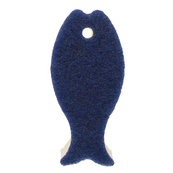 マーナ おさかなスポンジ キッチンスポンジ 食器用スポンジ ( MARNA 台所用スポンジ 食器用 台所用 クリーナー キッチン 台所 スポンジ 食器洗い 皿洗い たわし 掃除 台所スポンジ お魚スポンジ 3層構造 )【 ネイビー 】 ネイビー