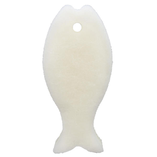 マーナ おさかなスポンジ キッチンスポンジ 食器用スポンジ ( MARNA 台所用スポンジ 食器用 台所用 クリーナー キッチン 台所 スポンジ 食器洗い 皿洗い たわし 掃除 台所スポンジ お魚スポンジ 3層構造 )【 ホワイト 】 ホワイト