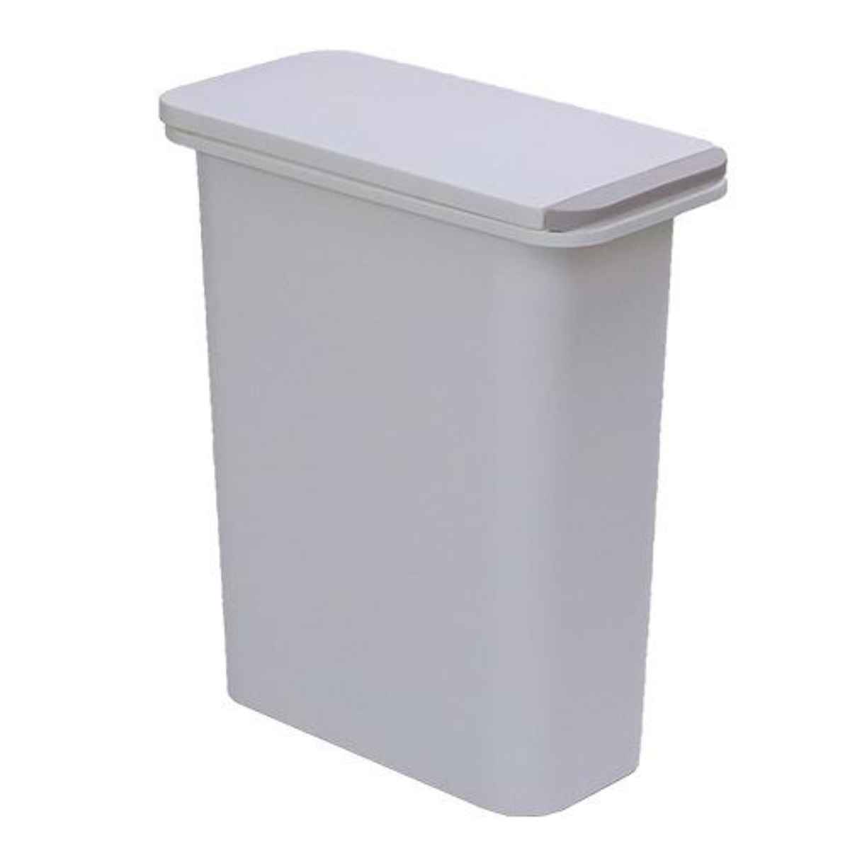 ゴミ箱 パッキン付き 21L 防臭 スリム ( ごみ箱 21リットル 臭わない プッシュ ふた付き パッキン おむつ 介護用 縦型 省スペース プラスチック製 分別 無地 生ゴミ 入れ 日本製 約 幅 20cm )