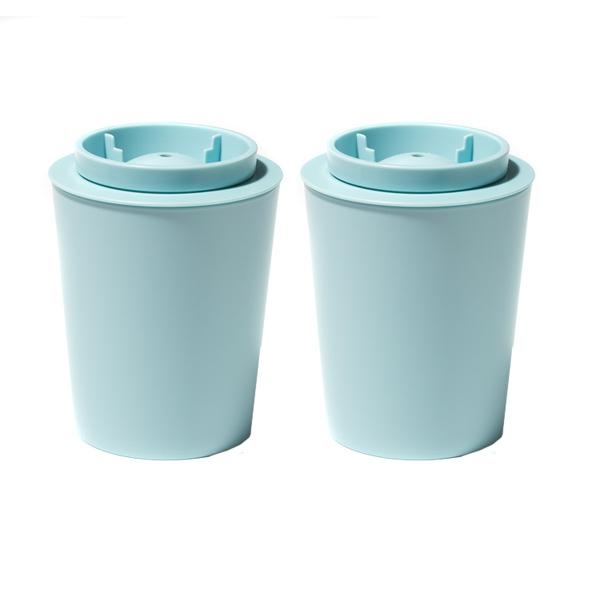 製氷器 丸氷 アイスボールメーカープレミアム 同色2個セット ( 製氷皿 製氷カップ アイスボール 氷 こおり 丸 製氷 キッチン 用品 小物 雑貨 キッチン用品 キッチン雑貨 台所用品 キッチン便利グッズ アイデアグッズ ) 【ライトブルー】 ライトブルー