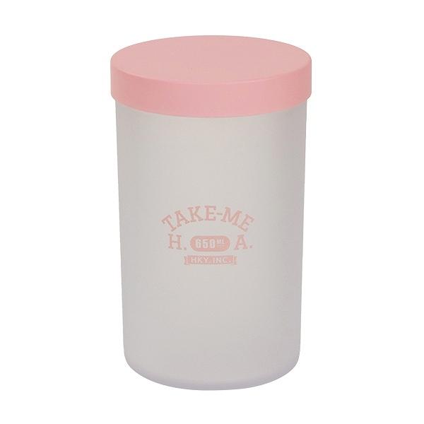 お弁当箱 デリサラダケース 650ml TAKE-ME ( サラダケース テイクミー デリケース 日本製 フルーツ デリ サラダ ケース フルーツケース 弁当箱 1段 ランチボックス ランチ お昼 職場 オフィス デスク ) 【 ピンク 】 ピンク