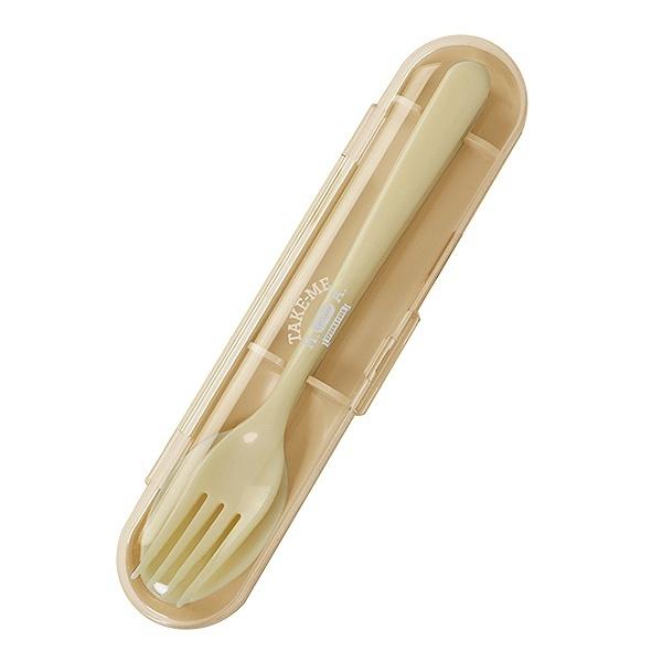 カトラリーセット スプーン フォーク 15.5cm テイクミー ( お弁当 ケース付き スプーン&フォーク 日本製 HAKOYA カトラリーケース セット コンビセット TAKE-ME レディース 女性 女子 15.5 ) 【 ベージュ 】 ベージュ