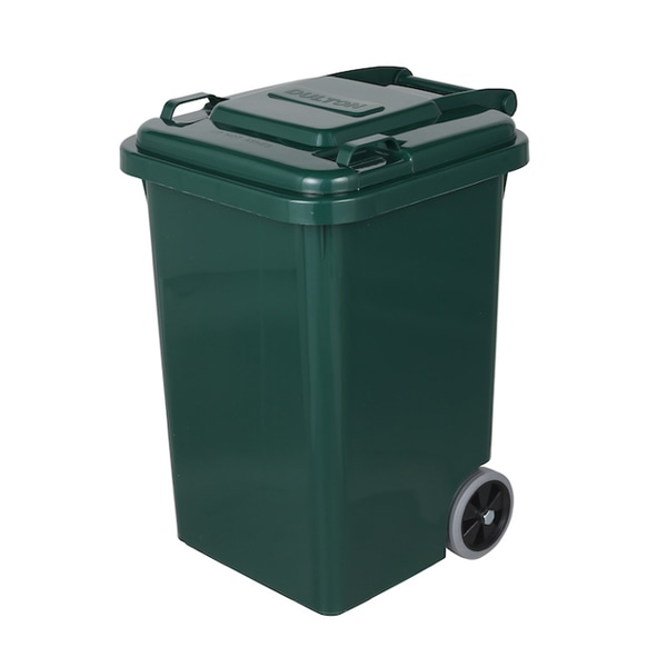 ゴミ箱 45L ダルトン DULTON 屋外兼用 プラスチックトラッシュカン ( ごみ箱 45リットル 蓋つき キャスター付き 排水栓 キッチン リビング アメリカン ダストボックス ごみばこ ふた付き 袋 見えない おしゃれ アメリカ ) 【 グリーン 】 グリーン