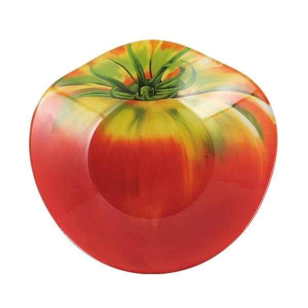 ダルトン DULTON プレート トマト ガラスファーマープレート ( ボウル ガラスプレート 皿 食べ物モチーフ 雑貨 食器 中皿 お皿 ガラスボウル サラダボウル ガラストレー おしゃれ インテリア 野菜 モチーフ )