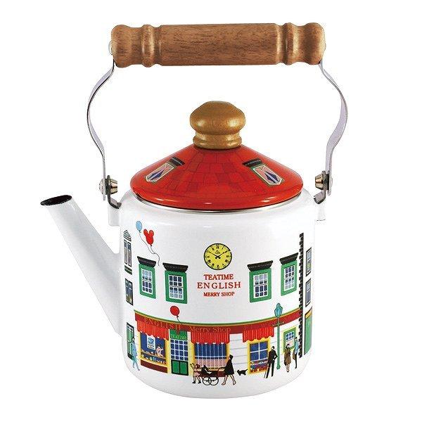 ケトル 1.2L ホーロー製 メリーシリーズ HoneyWare 富士ホーロー ( ガス火専用 やかん ヤカン ホーロー製ケトル ホーローケトル 琺瑯ケトル 湯沸し IHケトル 調理器具 おしゃれ ハニーウェア )【 ショップ 】 ショップ