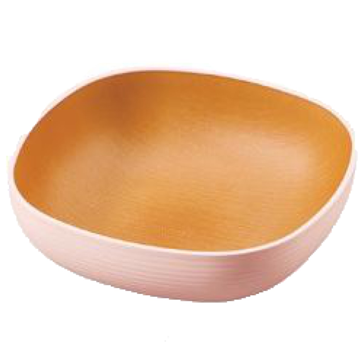 ボウル 14cm スクエア プラスチック 砂紋 samon 皿 食器 日本製 ピンク ( レンジ対応 食洗機対応 小鉢 380ml 木目調 食洗機OK レンジOK 取り鉢 木製風 取り皿 和食 割れにくい おしゃれ ) 【ピンク】 ピンク