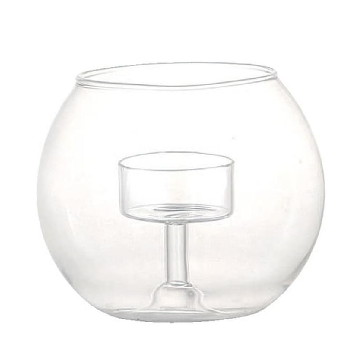 キャンドルホルダー ダルトン DULTON ガラス グラスボール M ( キャンドルスタンド キャンドルグラス ろうそく立て 丸 キャンドル ホルダー ガラス製 クリアガラス ボウル アロマキャンドル 香り 癒し リラックス インテリア )