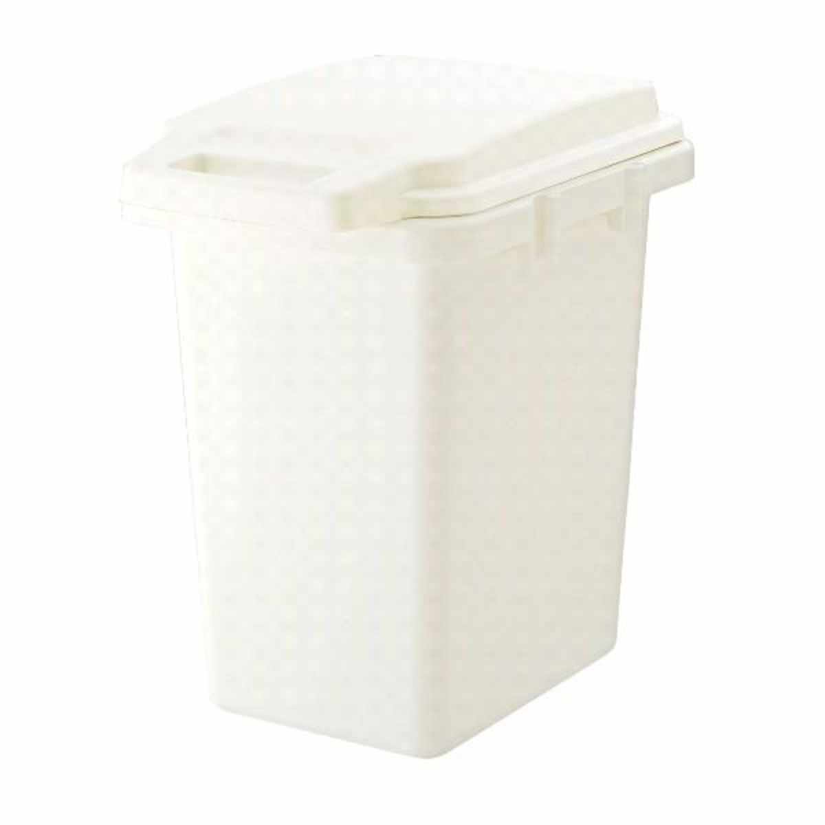 ゴミ箱 33L 抗菌 防臭 密閉 ふた付き ロック機能 ( ごみ箱 33リットル 臭わない パッキン ハンドル 抗菌加工 おむつ 連結可能 室内 屋外 分別 イタズラ防止 ペット用 ペットシート パッキン付き シンプル ストッカー ベランダ ) 【ホワイト】 ホワイト