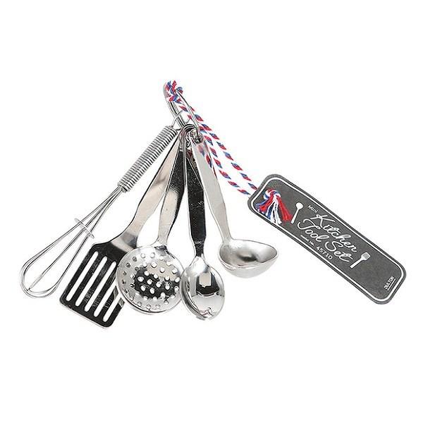 キッチンツール ミニ キッチンツールセット ダルトン DULTON ( ホイッパー ターナー スキマー クッキングスプーン レードル 泡立て器 フライ返し お玉 ミニチュア キーリング キーホルダー 下ごしらえ キッチンツール )