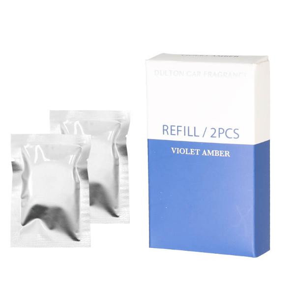 交換用リフィル カーフレグランス VIOLET AMBER ダルトン DULTON ( 交換用 詰め替え 車用芳香剤 車 芳香剤 カー用品 車用品 カーフレッシュナー おしゃれ エアコン ディフーザー 吹き出し口 リフィル 2個入り )